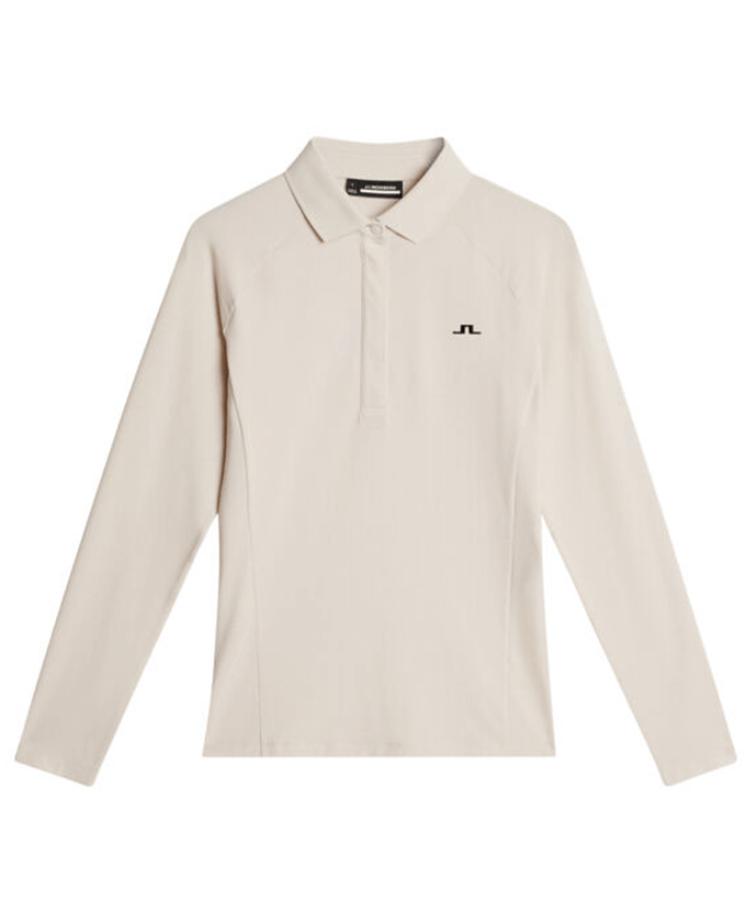 J.Lindeberg Flor Long Sleeve Thermo Polo Moonbeam