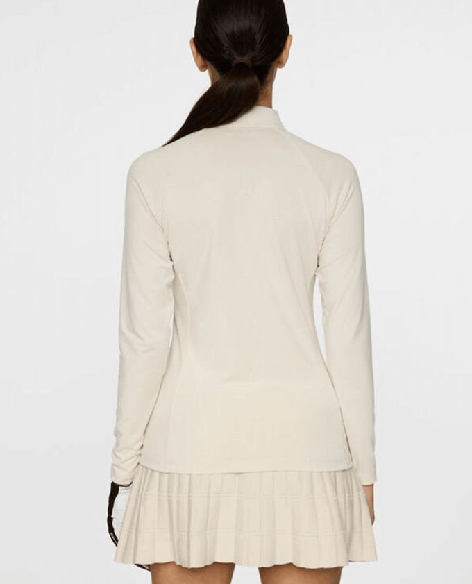 J.Lindeberg Flor Long Sleeve Thermo Polo Moonbeam