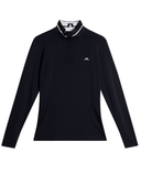 J.Lindeberg Hertta Long Sleeve Brushed Polo Navy