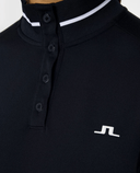 J.Lindeberg Hertta Long Sleeve Brushed Polo Navy