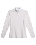 J.Lindeberg Hertta Long Sleeve Brushed Polo Grey Lilac