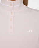 J.Lindeberg Hertta Long Sleeve Brushed Polo Grey Lilac
