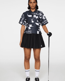 J.Lindeberg x Kangol Amila Print Polo Black