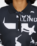 J.Lindeberg x Kangol Amila Print Polo Black