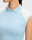 J.Lindeberg Lei Sleeveless Polo Forget-Me-Not