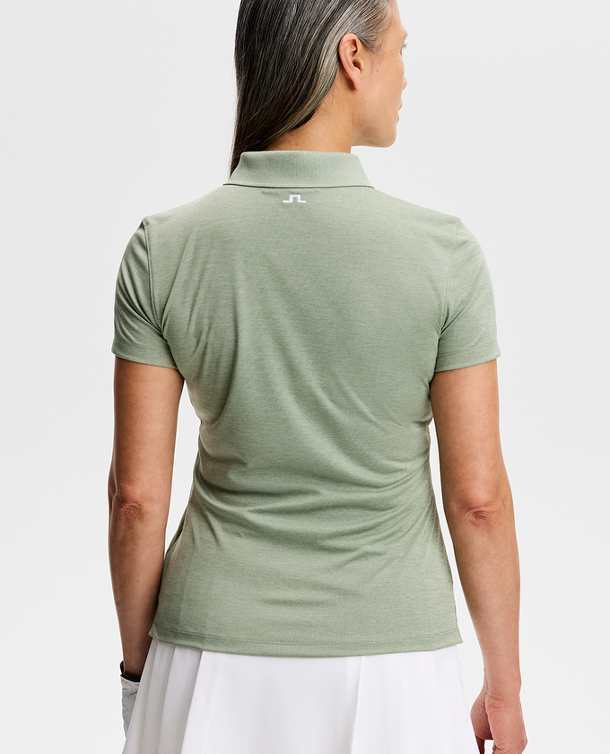 J.Lindeberg Tour Tech Polo Hedge Green Melange