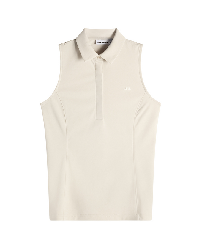 J.Lindeberg Dena Sleeveless Polo Moonbeam