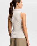 J.Lindeberg Dena Sleeveless Polo Moonbeam