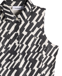 J.Lindeberg Dena Sleeveless Printed Polo Oak Moonbeam