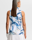 J.Lindeberg Dena Sleeveless Printed Polo Paradise Skylight