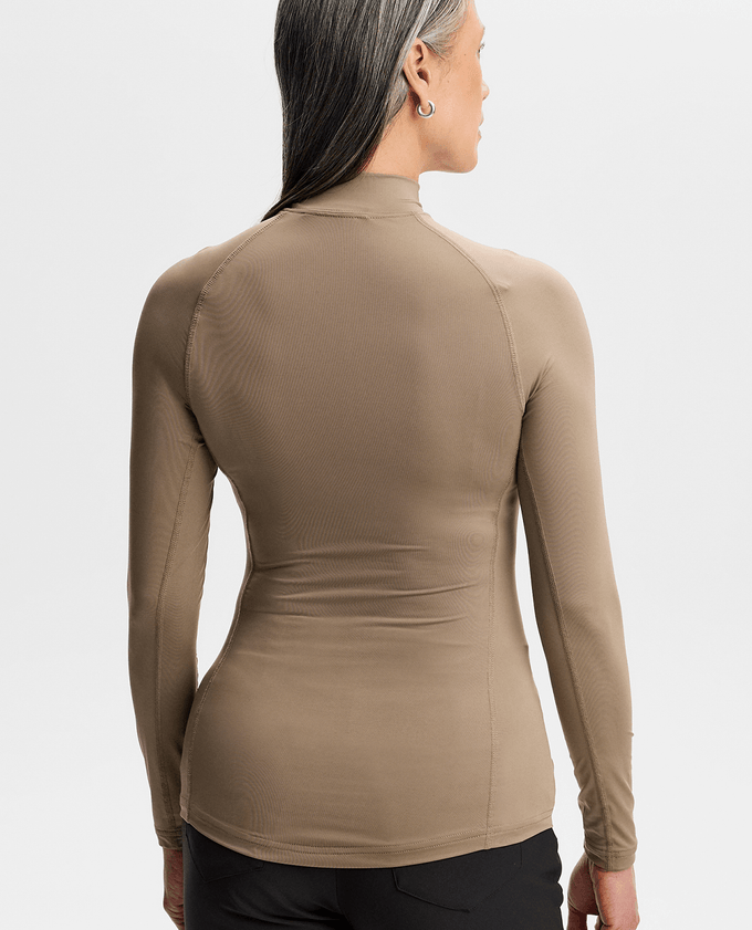 J.Lindeberg Ella Long Sleeve Compression Top Brindle