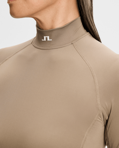 J.Lindeberg Ella Long Sleeve Compression Top Brindle