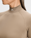 J.Lindeberg Ella Long Sleeve Compression Top Brindle