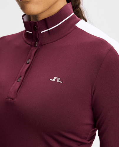 J.Lindeberg Hertta Long Sleeve Polo Winetasting