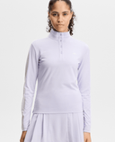 J.Lindeberg Hertta Long Sleeve Polo Purple Heather