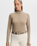 J.Lindeberg Hertta Long Sleeve Polo Brindle