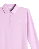 J.Lindeberg Flor Long Sleeve Thermo Polo Orchid Bouquet