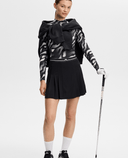 J.Lindeberg Ella Print Long Sleeve Compression Top Bunker Fade Black Moonbeam