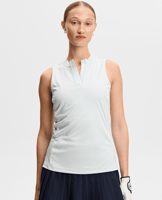 J.Lindeberg Leya Sleeveless Polo Skylight Melange