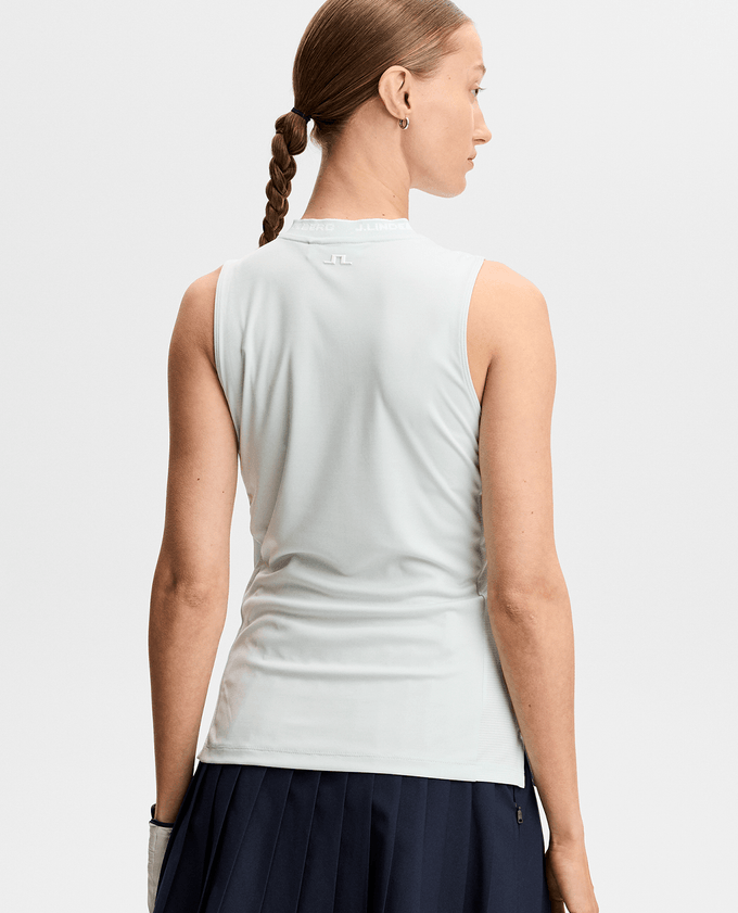 J.Lindeberg Leya Sleeveless Polo Skylight Melange