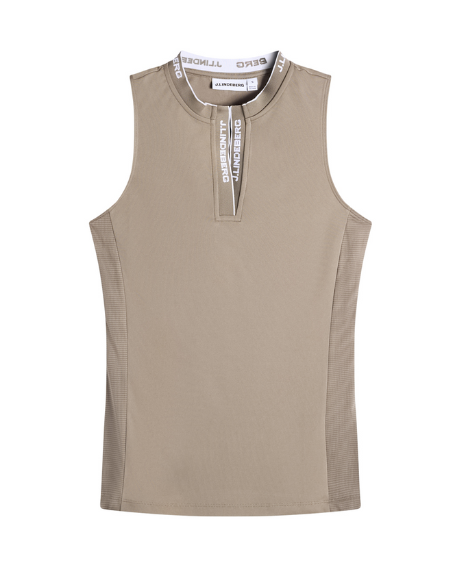J.Lindeberg Leya Sleeveless Polo Brindle