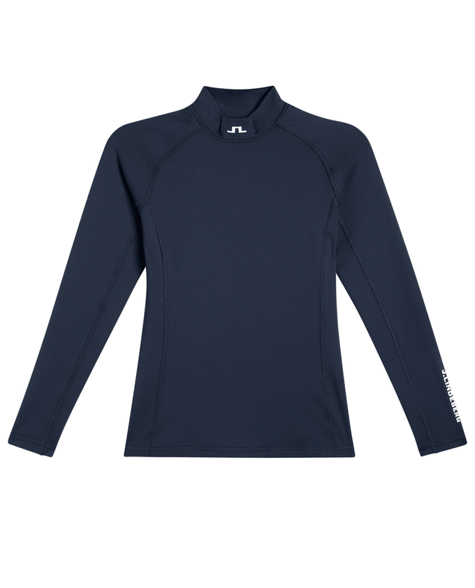 J.Lindeberg Ella Brushed Winter Compression Top Navy