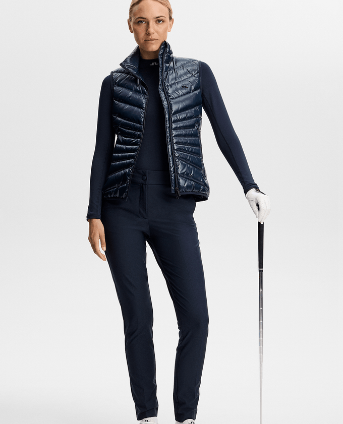 J.Lindeberg Ella Brushed Winter Compression Top Navy
