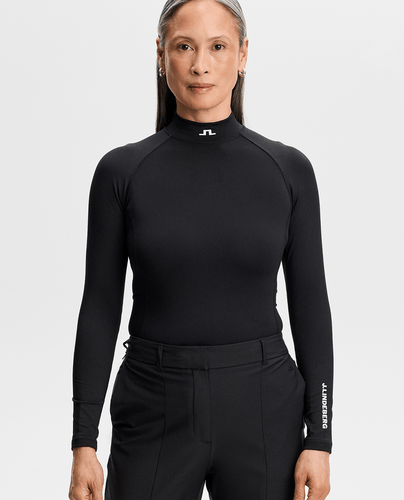 J.Lindeberg Ella Brushed Winter Compression Top Black