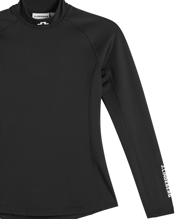 J.Lindeberg Ella Brushed Winter Compression Top Black