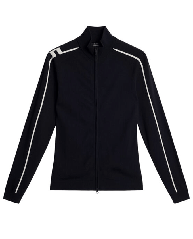 J.Lindeberg Aubree Knitted Zip Sweater JL Navy