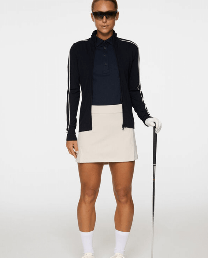 J.Lindeberg Aubree Knitted Zip Sweater JL Navy