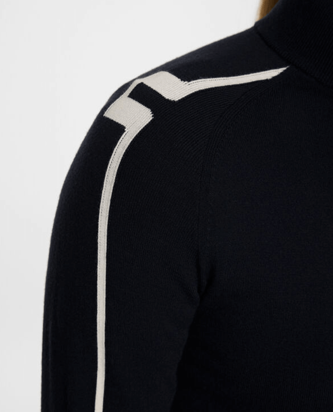 J.Lindeberg Aubree Knitted Zip Sweater JL Navy