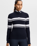 J.Lindeberg Ariadne Knitted Quater Zip Sweater Navy
