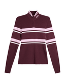 J.Lindeberg Ariadne Knitted Quater Zip Sweater Winetasting