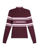 J.Lindeberg Ariadne Knitted Quater Zip Sweater Winetasting