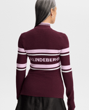 J.Lindeberg Ariadne Knitted Quater Zip Sweater Winetasting