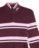 J.Lindeberg Ariadne Knitted Quater Zip Sweater Winetasting