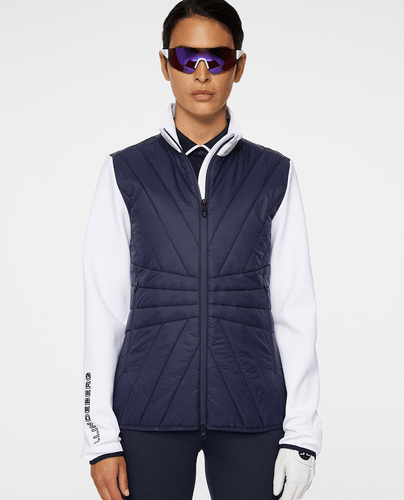 J.Lindeberg Holma Quilt Hybrid Jacket Navy/White