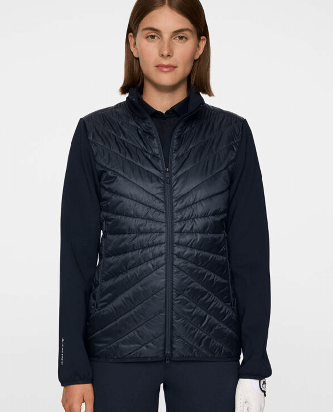 J.Lindeberg Madde Quilt Hybrid Jacket JL Navy