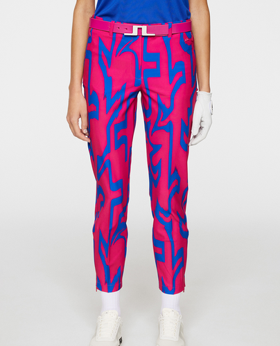 J.Lindeberg Pia Print Golf Pant 27.5'' Glitch Bridge Pink