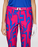 J.Lindeberg Pia Print Golf Pant 27.5'' Glitch Bridge Pink