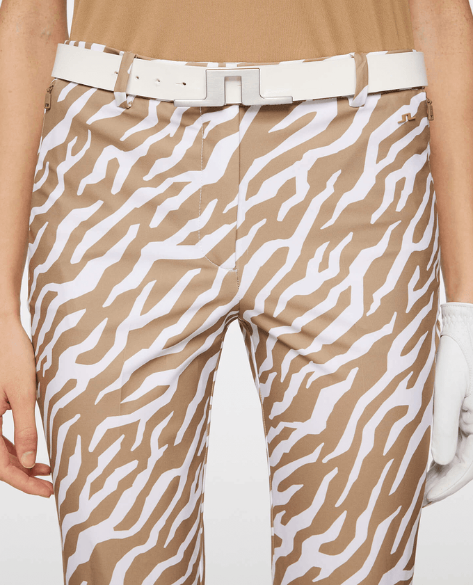 J.Lindeberg Pia Print Golf Pant 27.5'' Tigers Eye