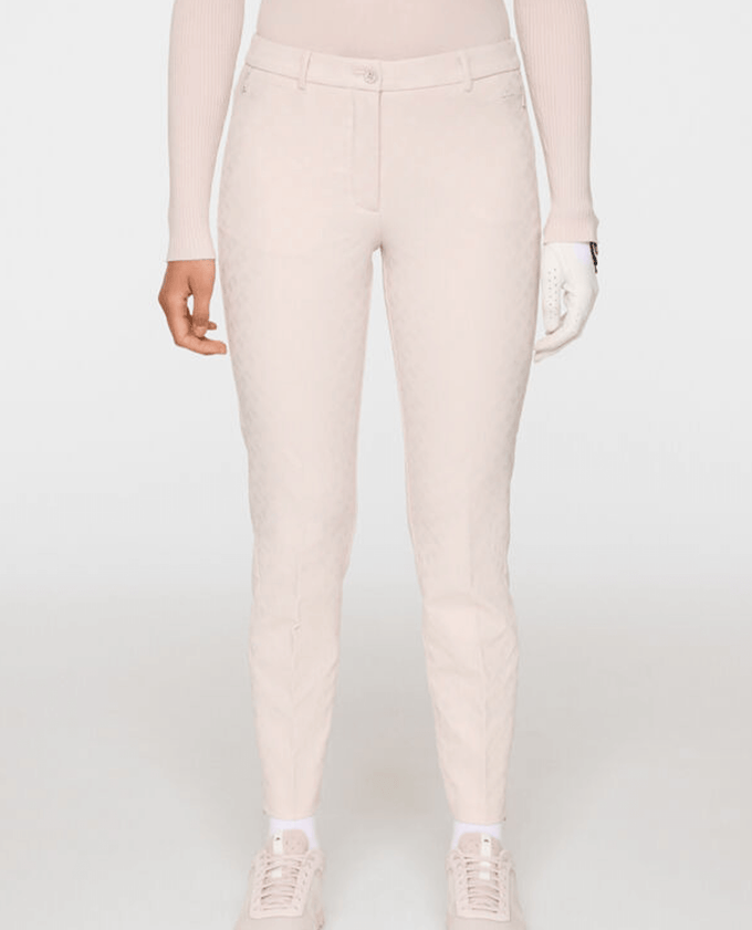 J.Lindeberg Pia Print Golf Ankle Trouser 27.5'' Grey Lilac