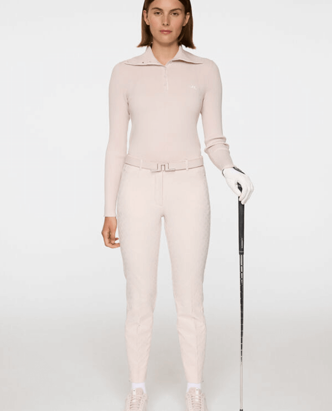 J.Lindeberg Pia Print Golf Ankle Trouser 27.5'' Grey Lilac