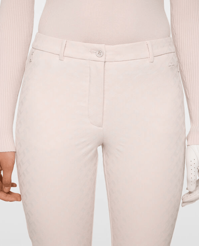 J.Lindeberg Pia Print Golf Ankle Trouser 27.5'' Grey Lilac
