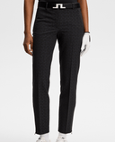 J.Lindeberg Pia Bridge Print Golf Ankle Trouser 27.5'' Black