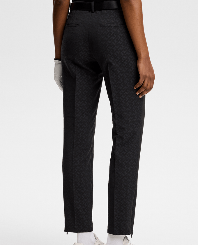 J.Lindeberg Pia Bridge Print Golf Ankle Trouser 27.5'' Black