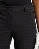 J.Lindeberg Pia Bridge Print Golf Ankle Trouser 27.5'' Black