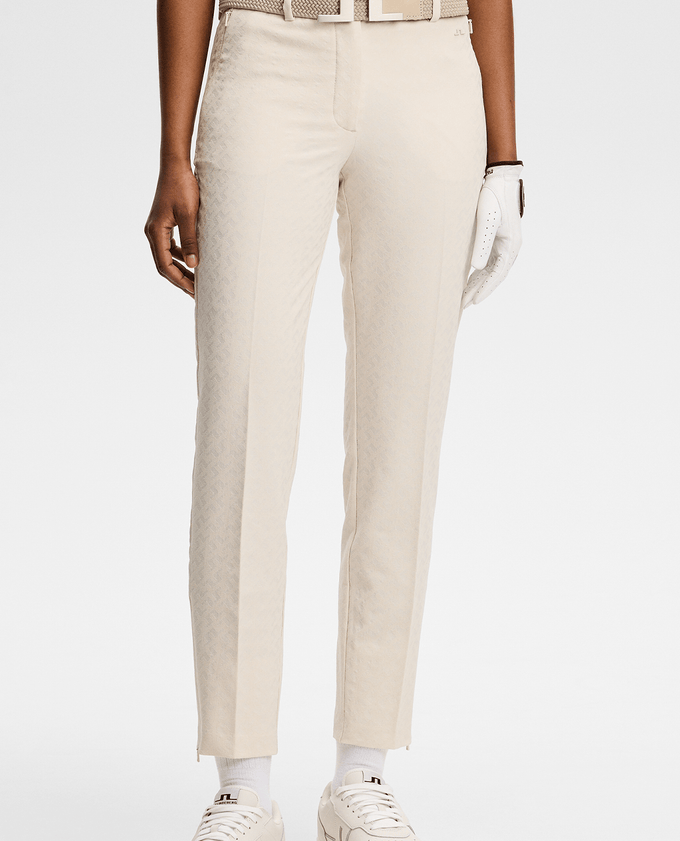 J.Lindeberg Pia Bridge Print Golf Ankle Trouser 27.5'' Moonbeam