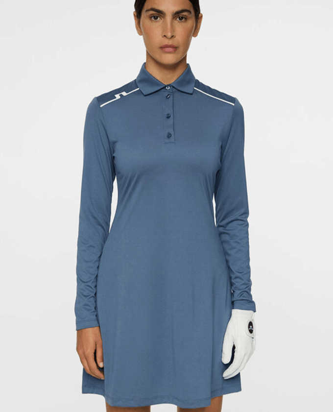 J.Lindeberg Gizelle Long Sleeve Dress Vintage Indigo